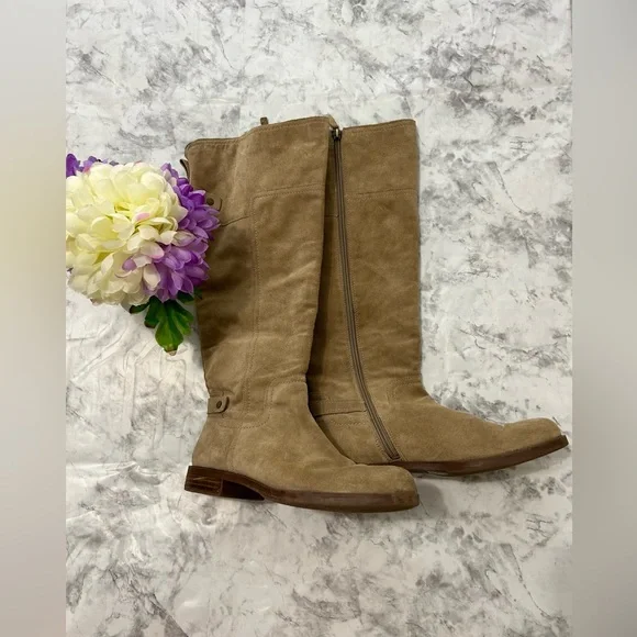 Franco Sarto Shoes Franco Sarto Coley Riding Beige Used Suede